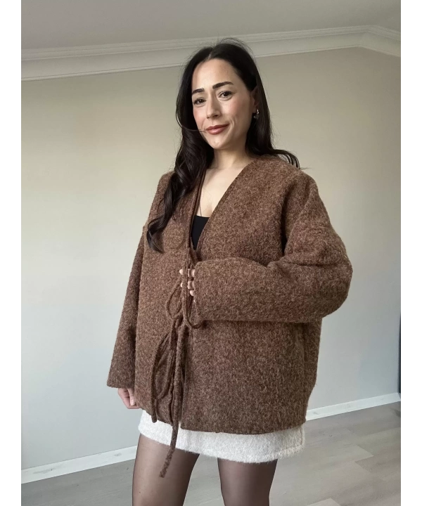 İp Bağlamalı Kaban Hırka