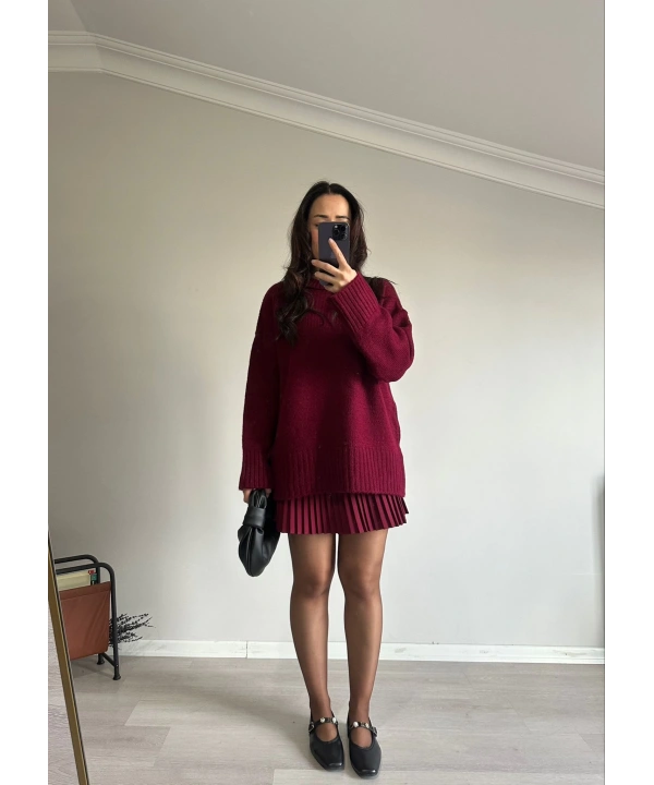 Pinterest Triko Bordo Kazak