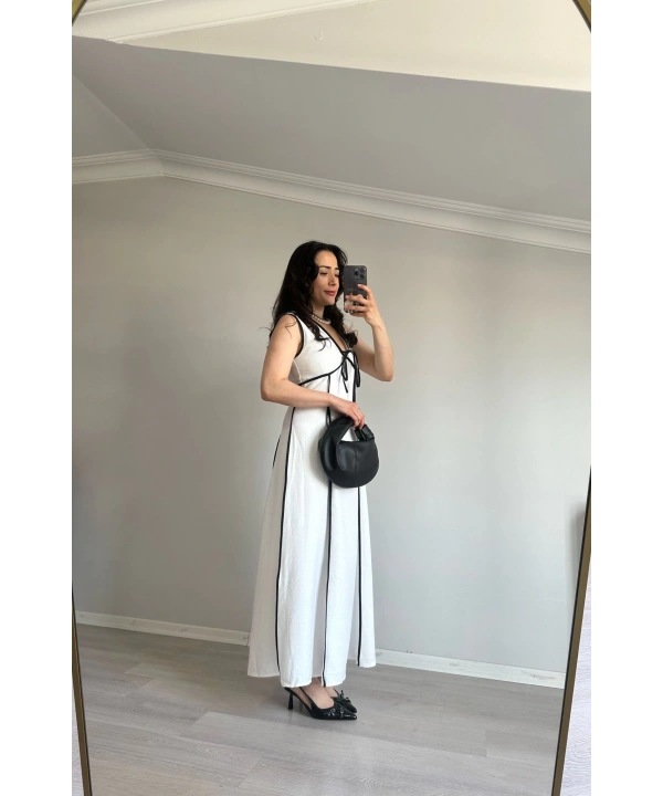 Şeritli Elbise