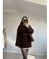 Buklet Oversize Kazak Kahve