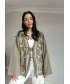 Çiçek Desen Müslin Kimono Yeşil