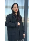 Oversize Astarlı Blazer Ceket Siyah