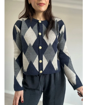 Baklava Desen Hırka