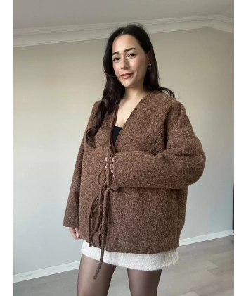 İp Bağlamalı Kaban Hırka