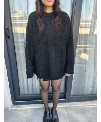 Saç Örgü Desen Kazak