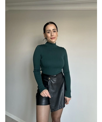 Fitilli Yarım Balıkçı Triko Badi