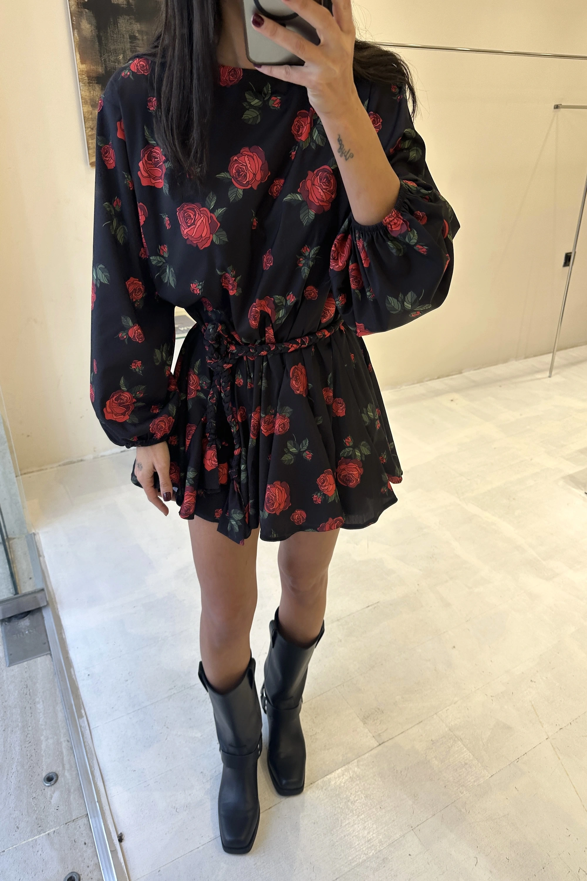 Elora Çiçek Desenli Elbise