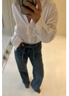 Bağcıklı Wide Leg Jean