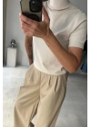 Deri Palazzo Pantolon Bej