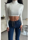 Düğme Detaylı Jean