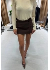 Kahverengi Şort Etek
