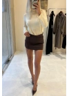 Kahverengi Şort Etek