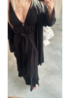 KETEN KİMONO - SİYAH