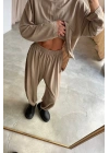 Rayon Pantolon Takım-Bej