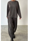 Rayon Pantolon Takım-Gri
