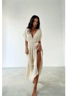 RHEA ELBİSE - BEJ