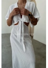 Naturel elbise - BEYAZ