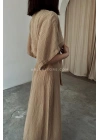 Naturel elbise - CAMEL