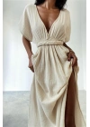 RHEA ELBİSE - BEJ