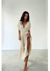 RHEA ELBİSE - BEJ