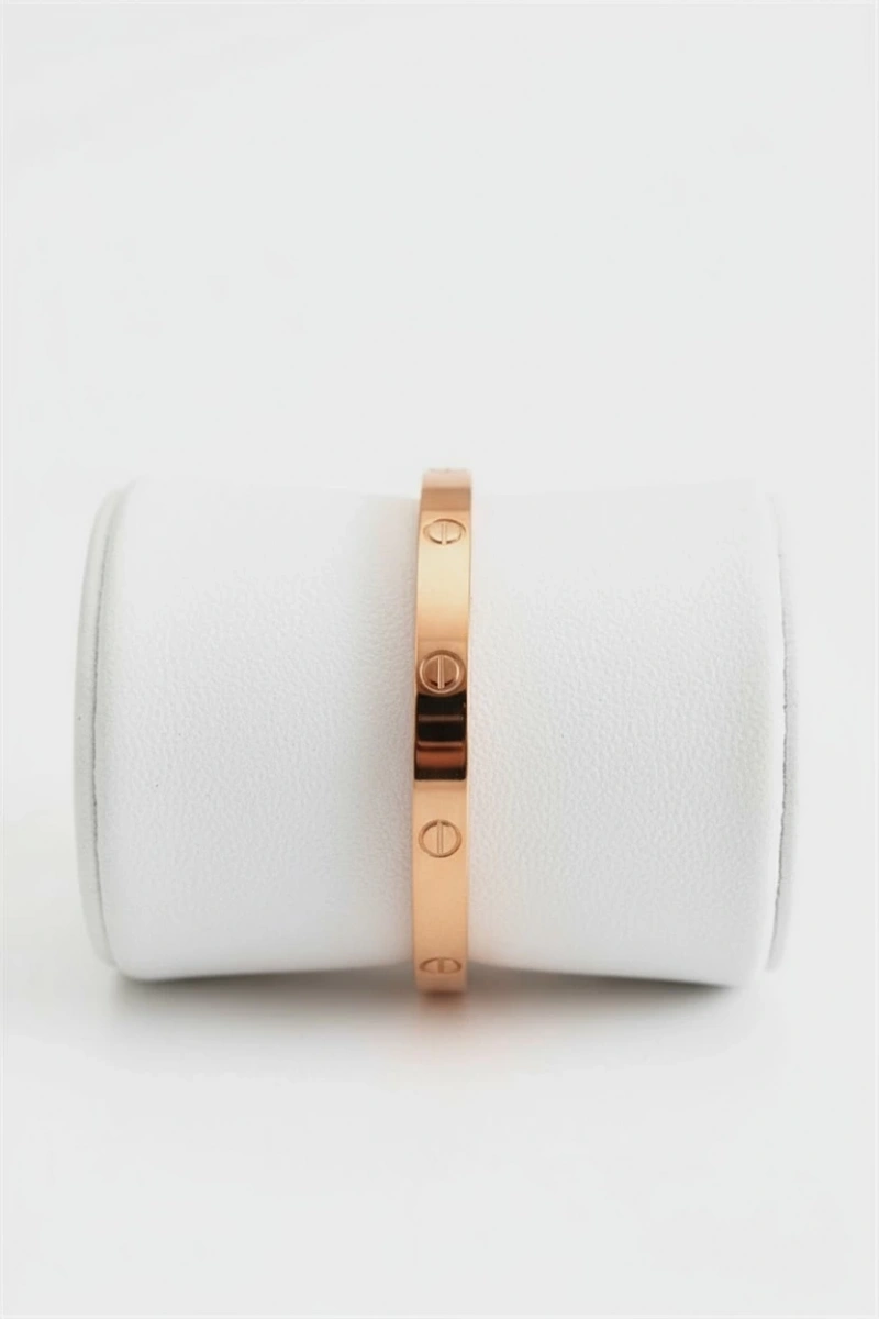 C Model Rose Altın Kaplama Bileklik