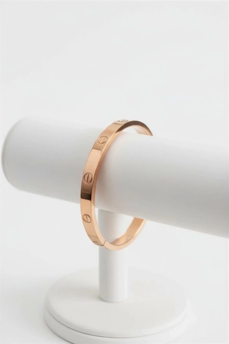 C Model Rose Altın Kaplama Bileklik