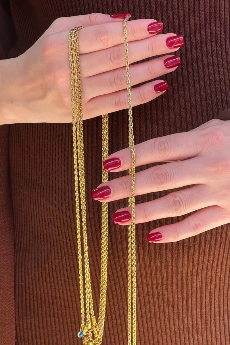 Burgu Model Gold Altın Kaplama Kolye