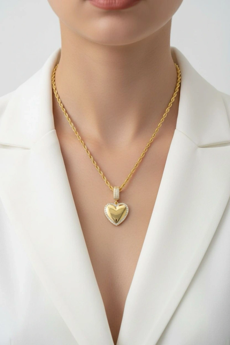 Hera Model Gold Altın Kaplama Kolye