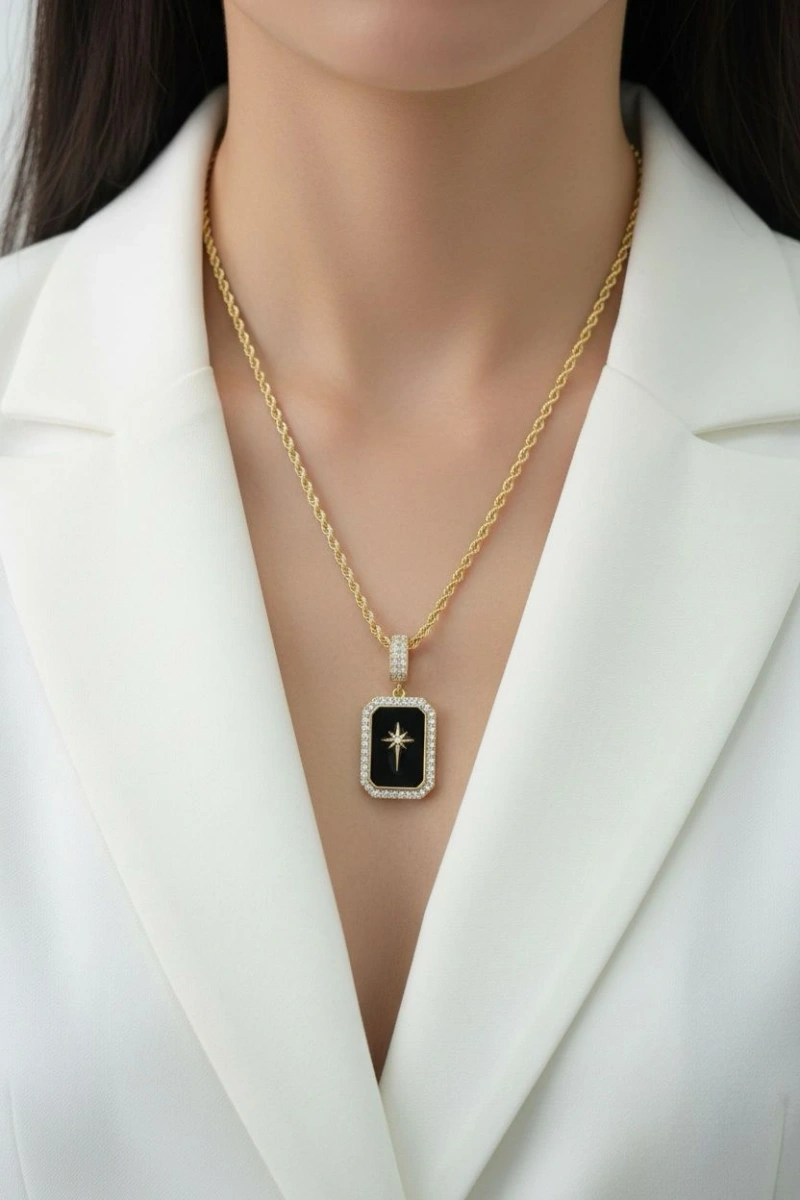 Artemis Model Gold Altın Kaplama Kolye