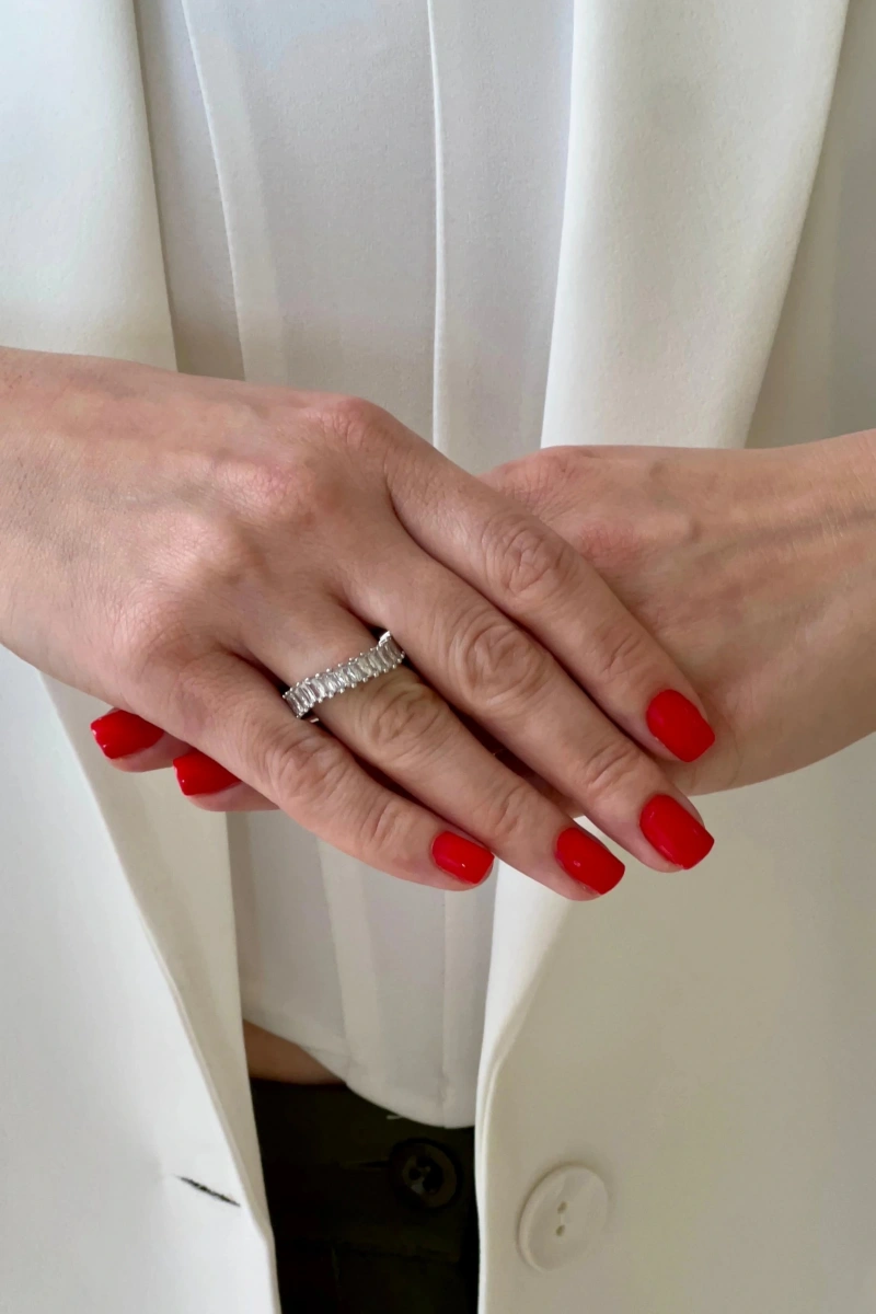 Agron Model Zirkon Taşlı Pırlanta Taşlı Yüzük