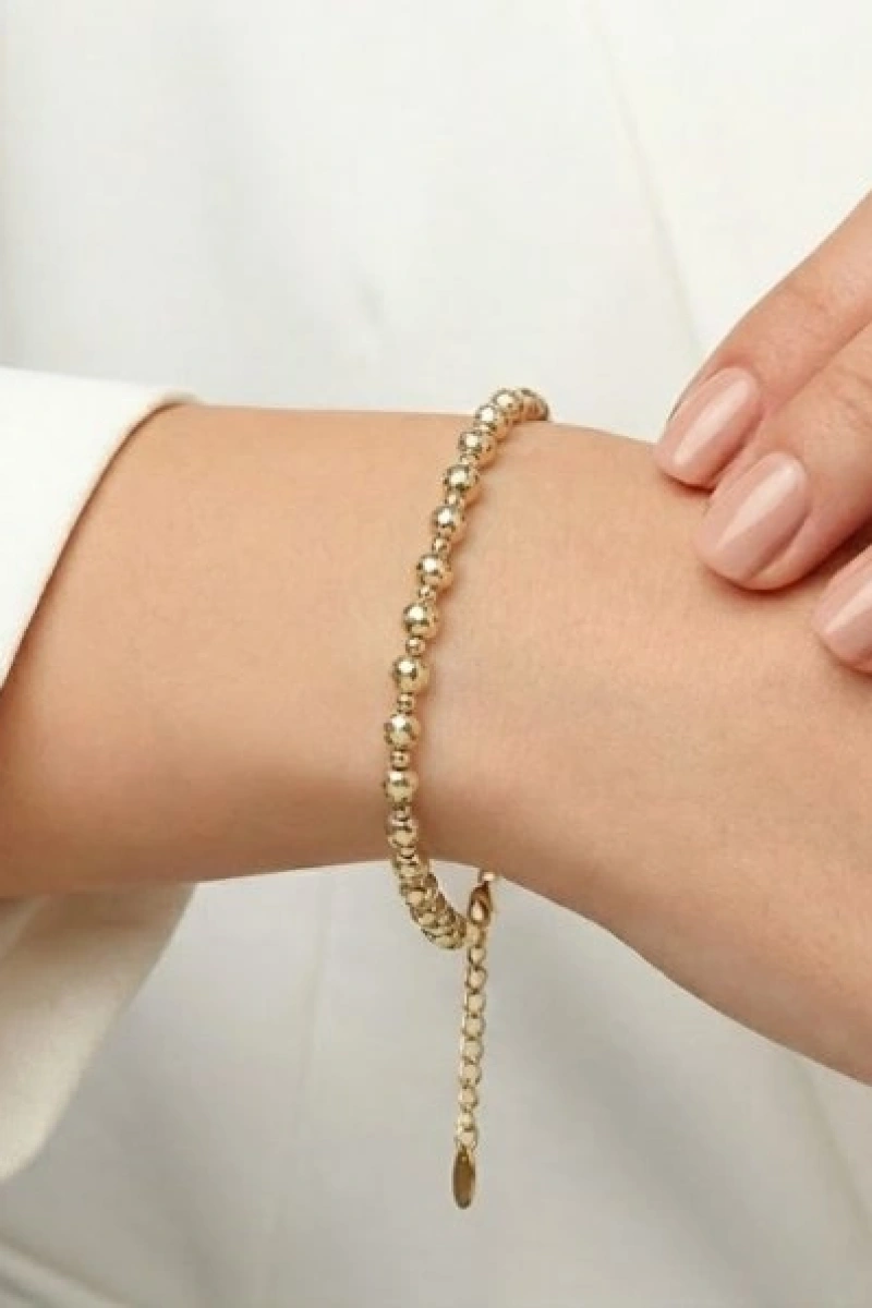 Disco Model Gold Altın Kaplama Bileklik