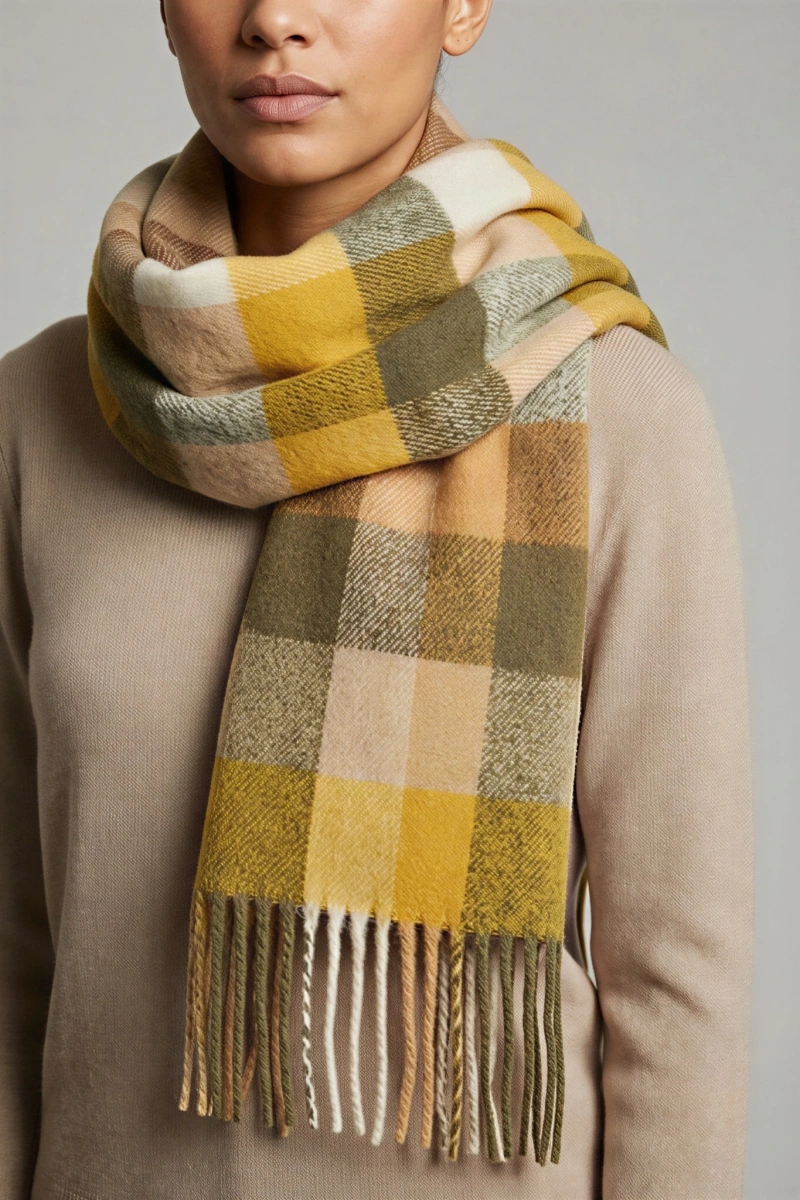 Sarı Renk Buklet Atkı