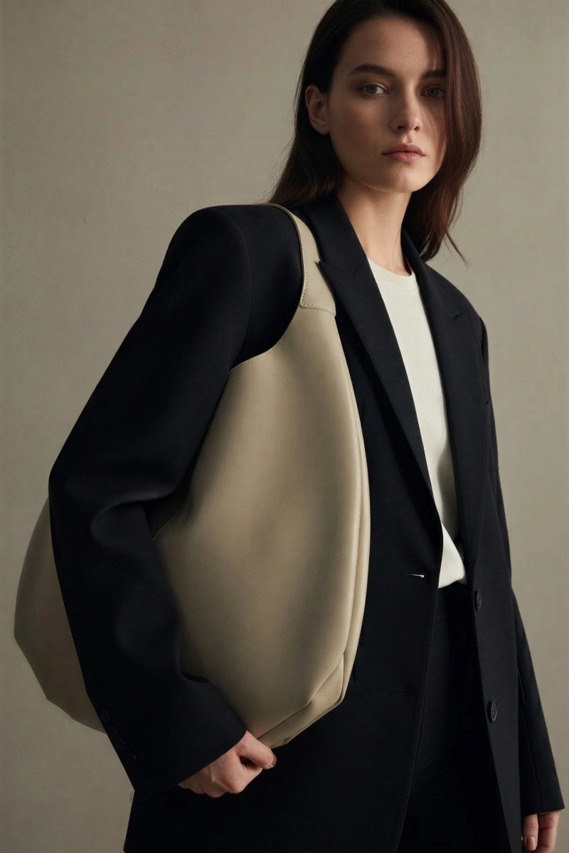 Janet Model Bej Renk Deri Kol Çantası