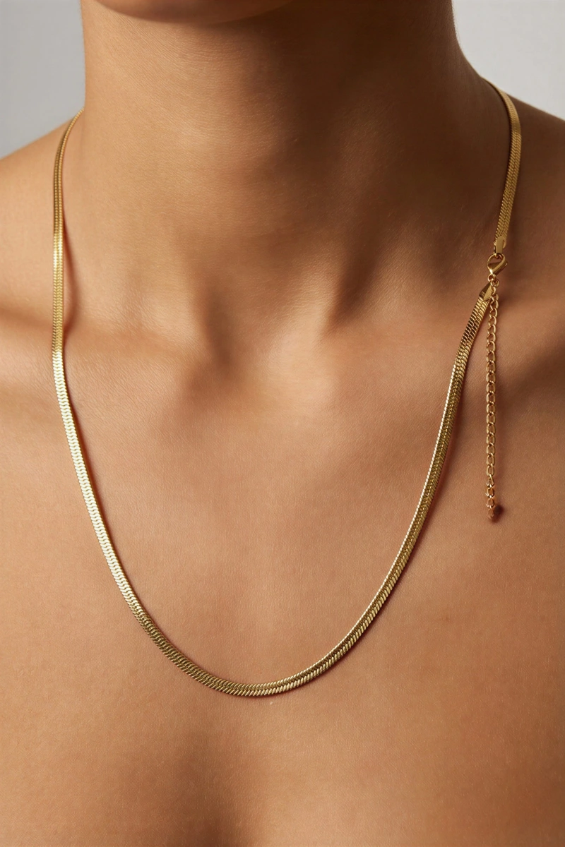 Uzun İtalyan Zincir Gold Altın Kaplama Kolye