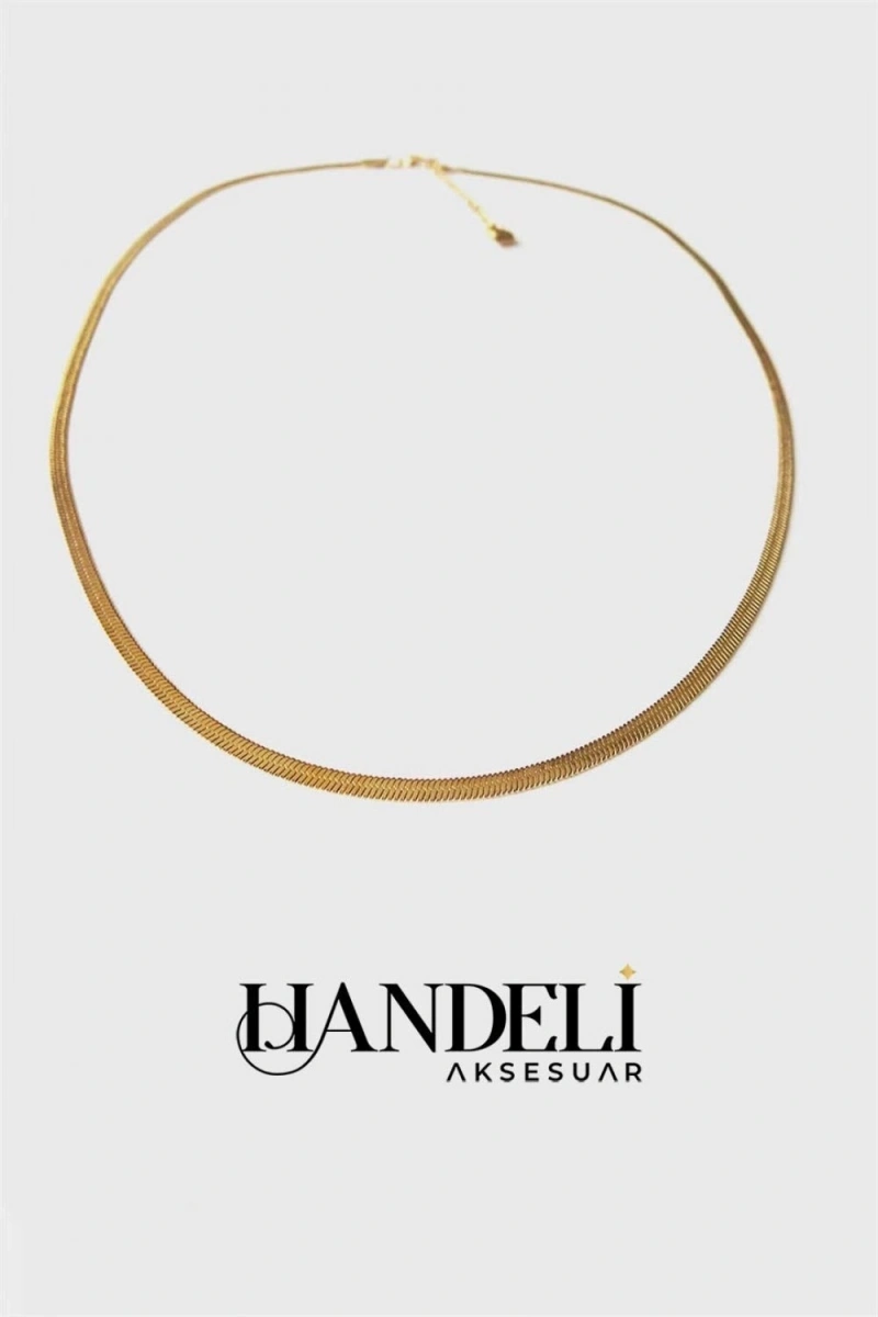 Uzun İtalyan Zincir Gold Altın Kaplama Kolye