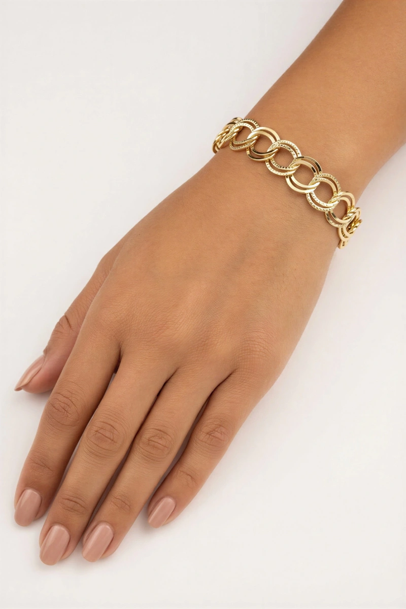 Kuyum Galaksi Model Gold Altın Kaplama Bileklik