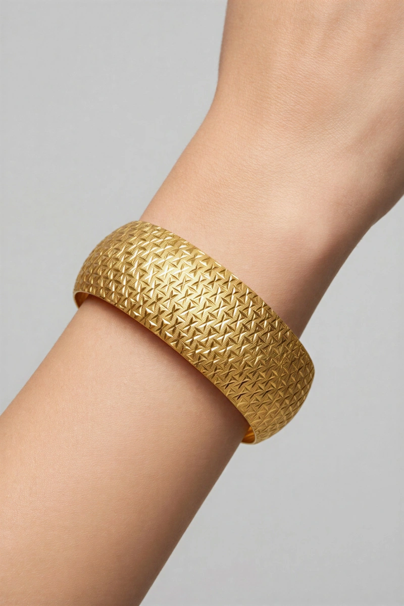 Sim Cam Kırığı Model Kalın Kuyum Kelepçe Model Bilezik