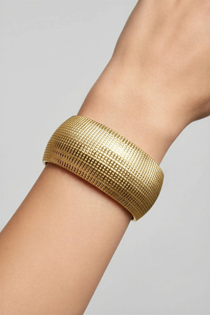 Sim Kare Model Kalın Kuyum Kelepçe Model Bilezik