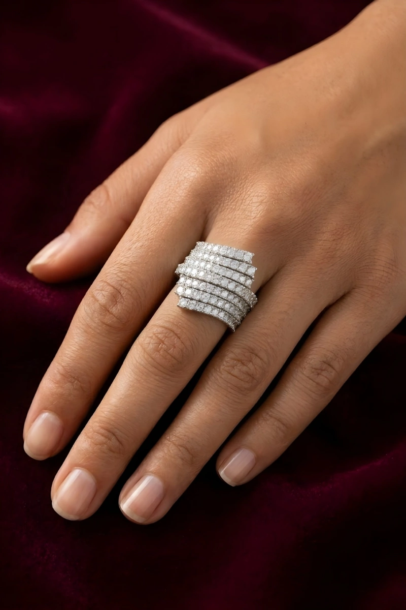 Briseis Model Zirkon Taşlı Pırlanta Taşlı Yüzük