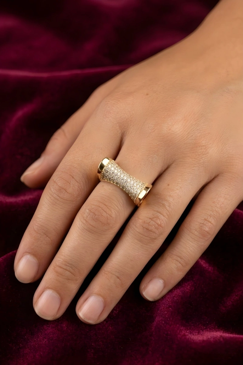 Sura Model Zirkon Taşlı Pırlanta Taşlı Yüzük