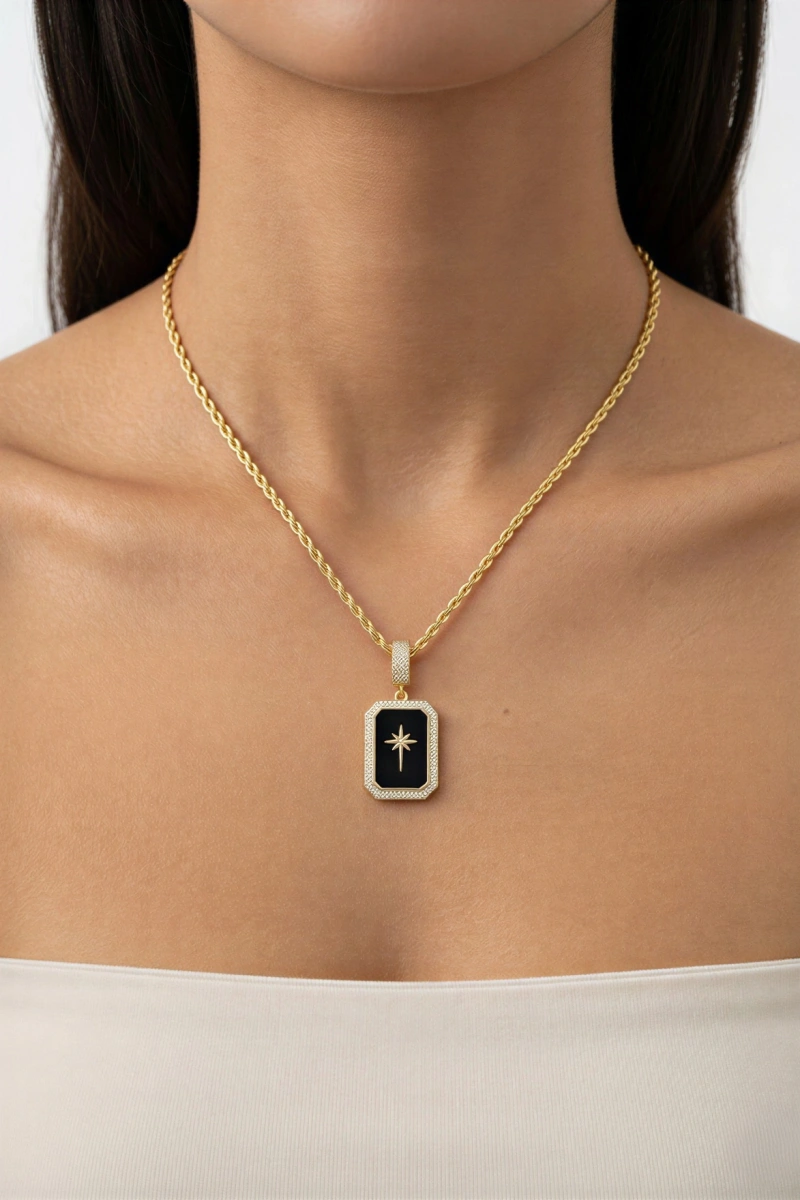 Artemis Model Gold Altın Kaplama Kolye