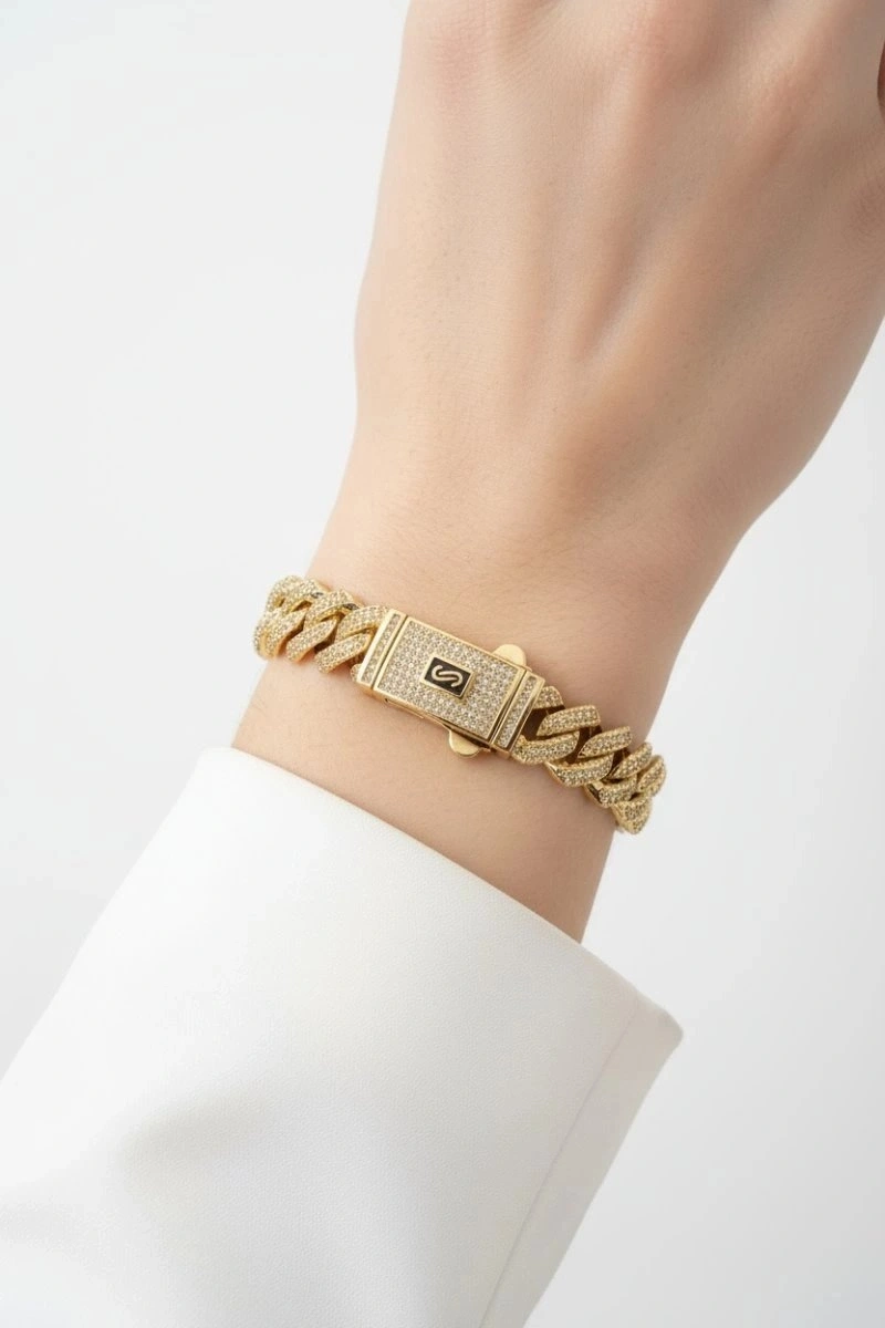 Perra Model Gold Altın Kaplama Gurmet Bileklik