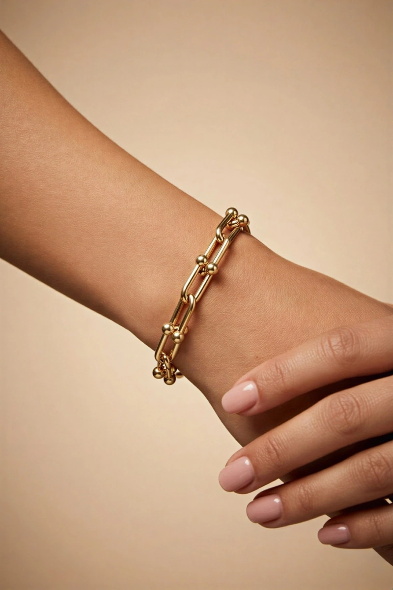 T. Model Gold Altın Kaplama Bileklik