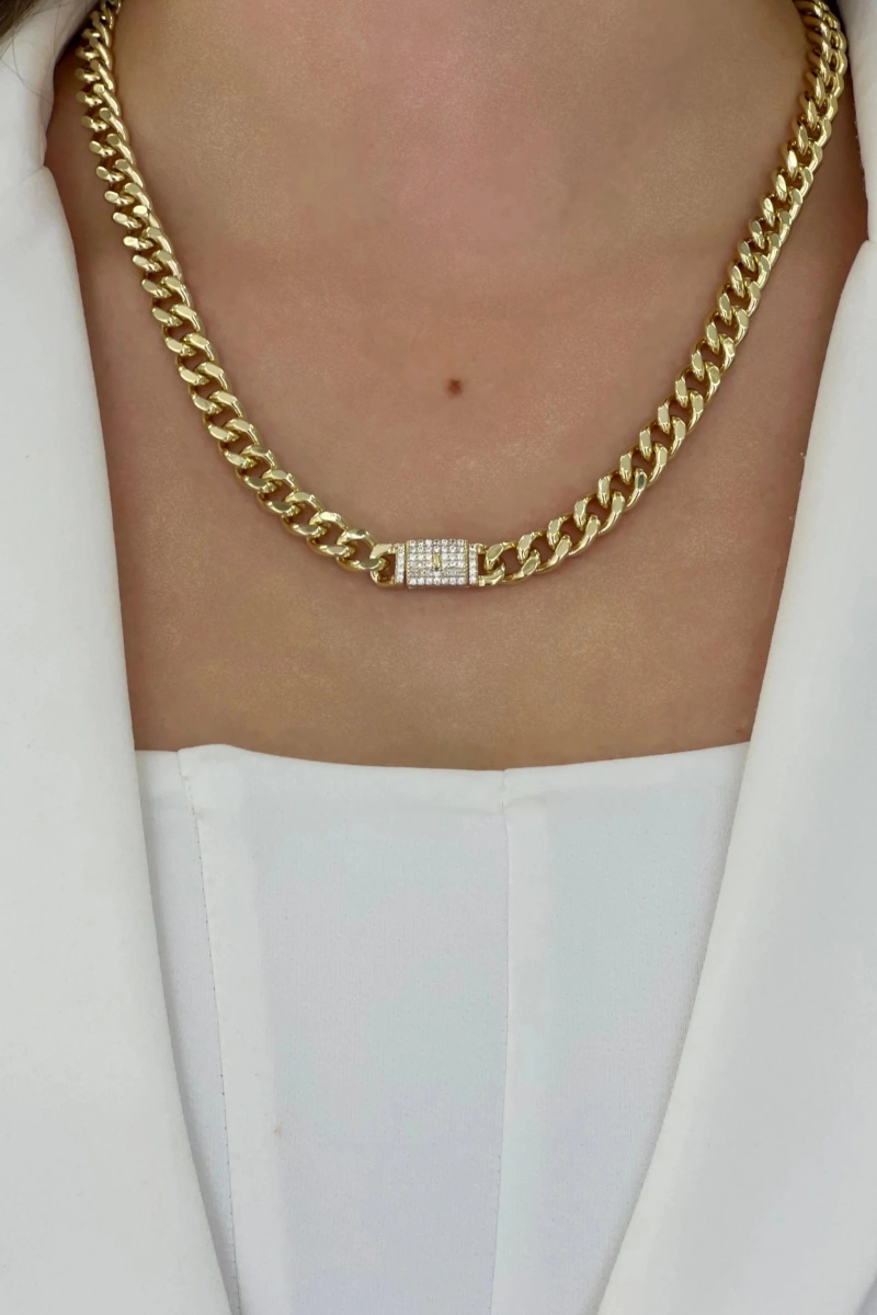 Zarif Taş Detay Gurmet Model Kolye ve Bileklik Set