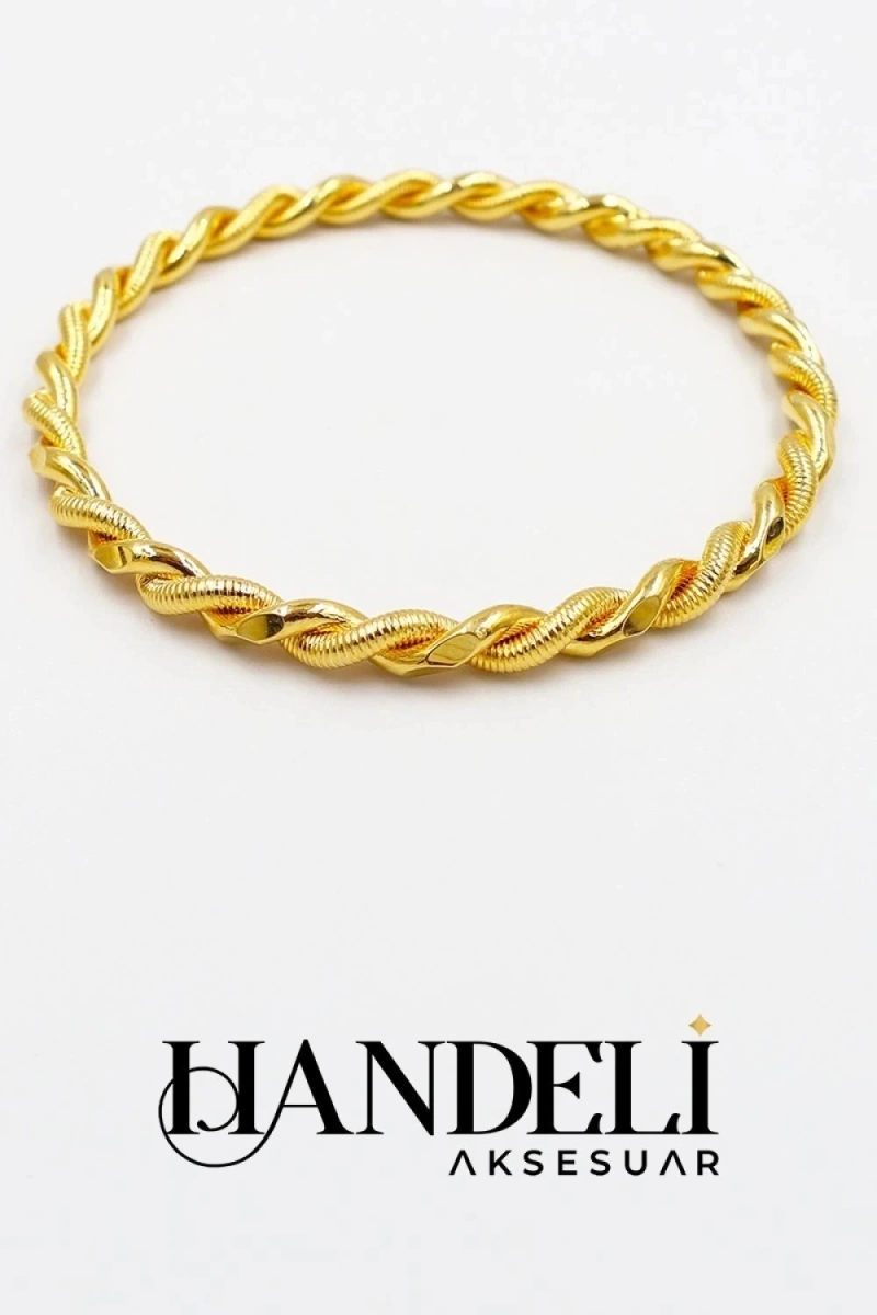 Burma Model Gold Altın Kaplama Bilezik