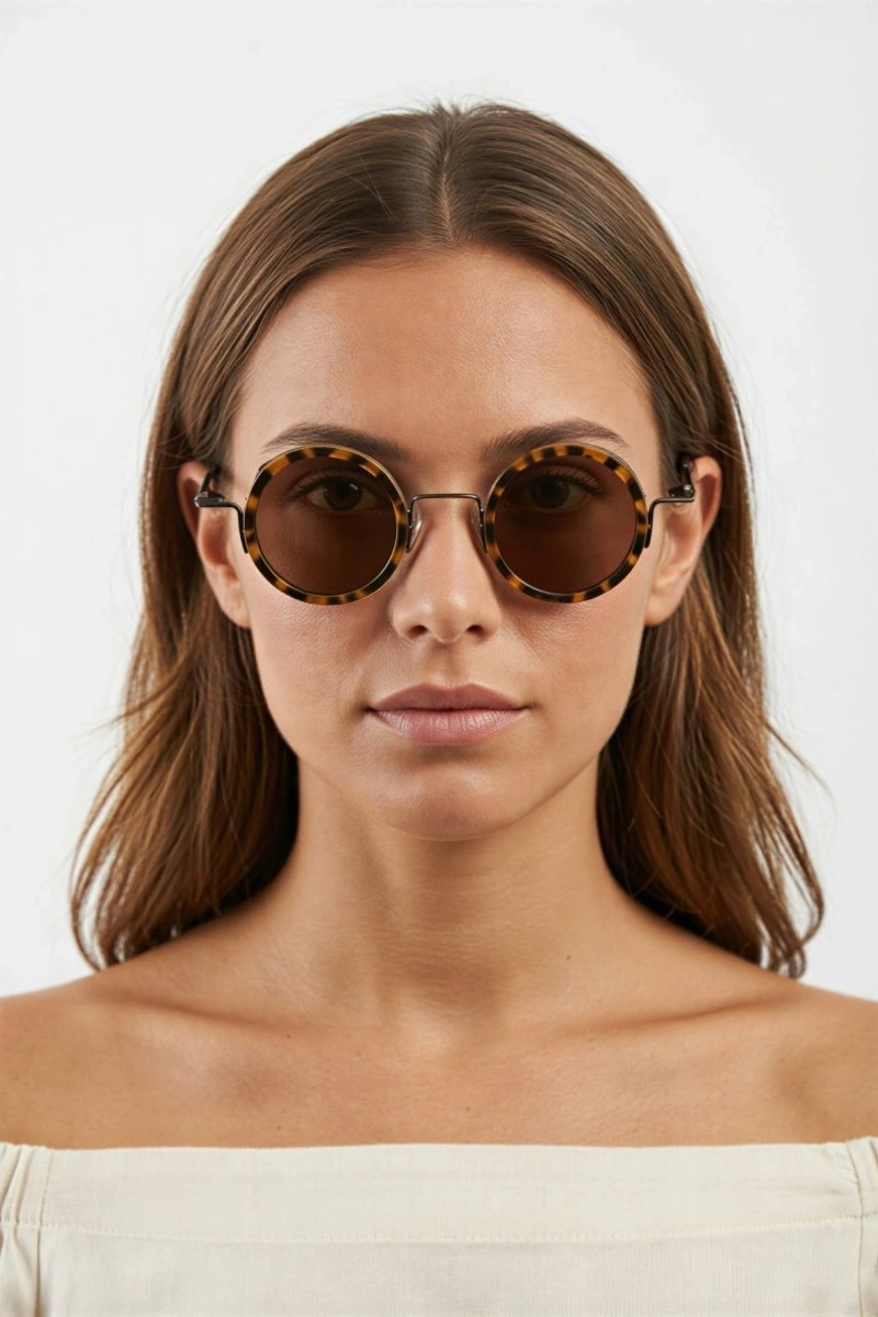 Damla Model Leopar Kadın Güneş Gözlüğü