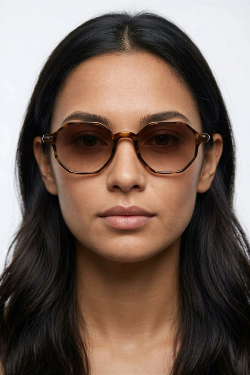 Altıgen Model Kadın Güneş Gözlüğü