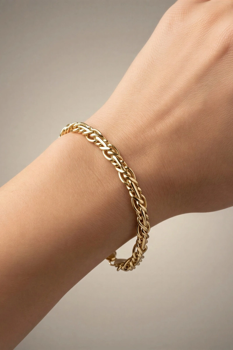 Venüs Model Gold Altın Kaplama Bileklik