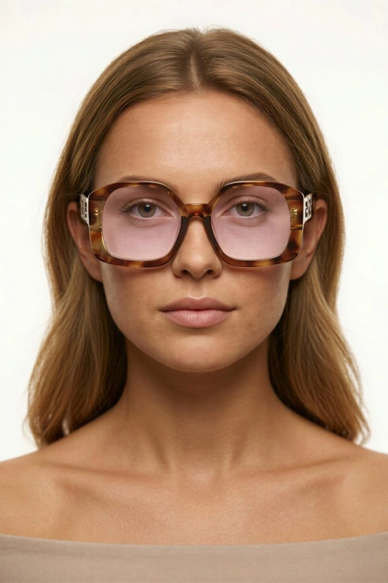 Pembe Leopar Kadın Güneş Gözlüğü