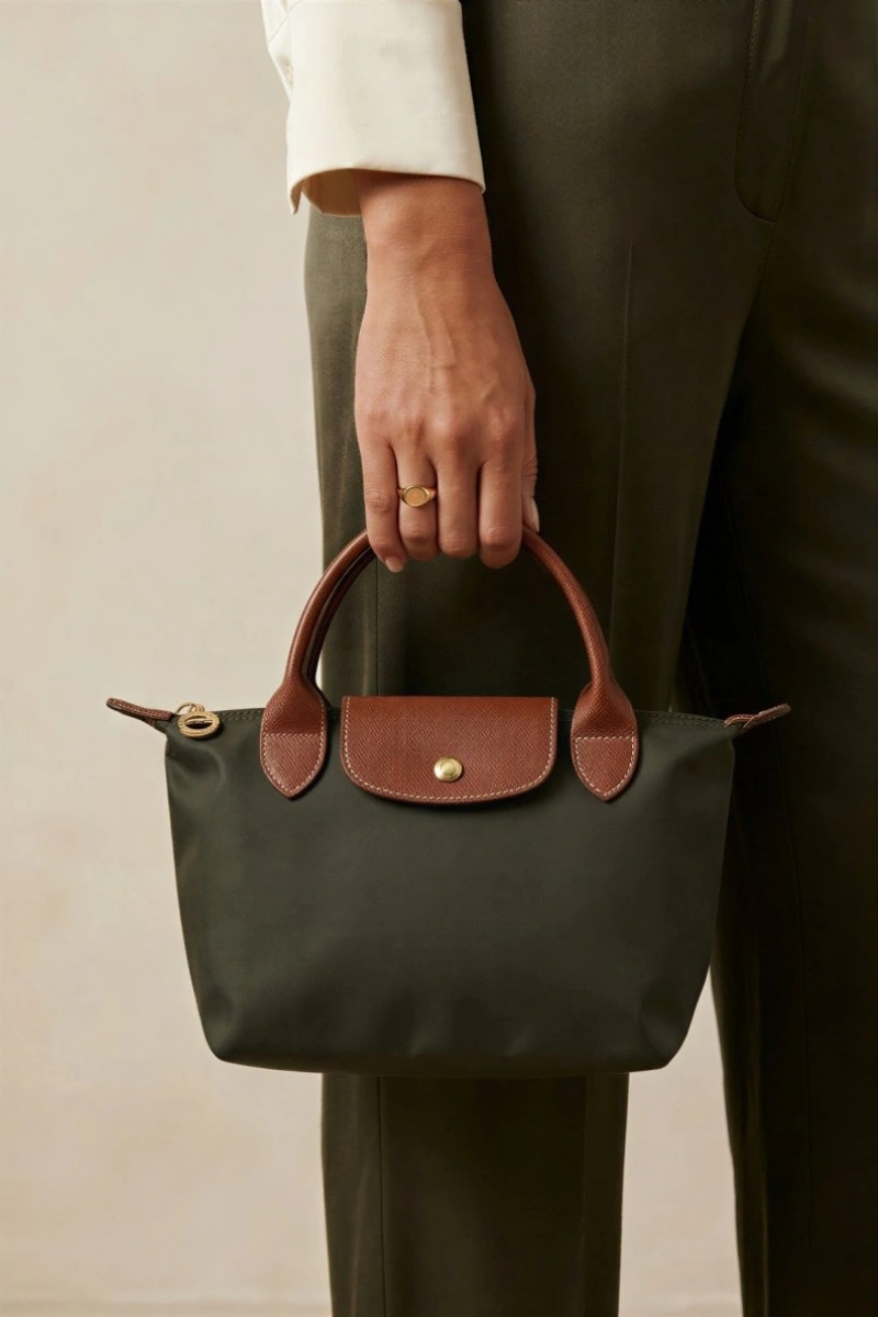 New York Model Haki Renk Kadın El Çantası